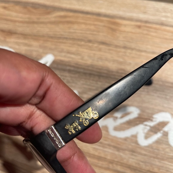 Coach Womens reading glasses black pre-owned - Picture 3 of 11